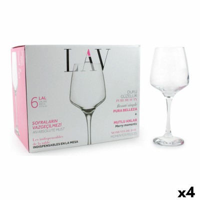 Wine glass set LAV Lal 6 Pieces (4 Units)
