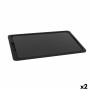 Quick Defrosting Plate Percutti   Black 39 x 23 cm Defrost function (2 Units)