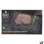 Quick Defrosting Plate Percutti   Black 39 x 23 cm Defrost function (2 Units)