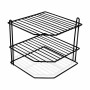 Plate Rack Confortime Black 22 x 22 x 22 cm 22 x 22 x 25 cm Corner (8 Units)