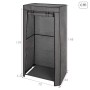 Clothes and Shoe Organiser Max Home Dark grey 70 X 148 X 44 CM 4 Units