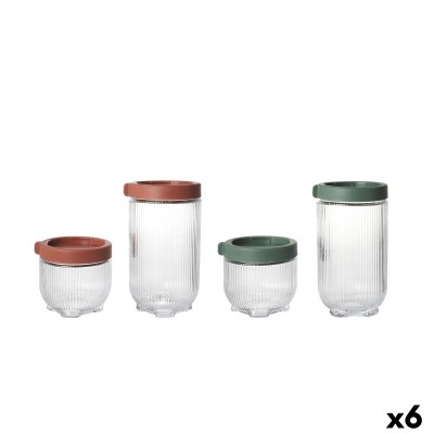 Set de Boites La Mediterránea Elsa verre polypropylène 4 Pièces (6 Unités)