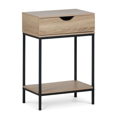 Meuble d'Appoint MobleKit Marron Noir 45 x 30 x 68 cm Bois Métal