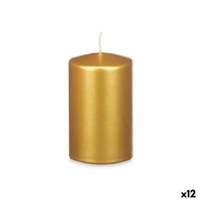 Candle Acorde Golden 9 x 15 x 9 cm (12 Units)