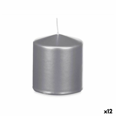 Candle Acorde Silver 9 x 10 x 9 cm (12 Units)