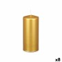 Candle Acorde Golden 9 x 20 x 9 cm (8 Units)