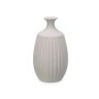 Vase Gift Decor Grey Ceramic Stripes 21 x 39 x 21 cm (2 Units)