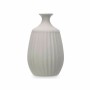 Vase Gift Decor Grey Ceramic Stripes 19 x 31 x 19 cm (4 Units)