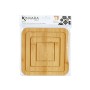 Dessous de plat Kinvara Naturel Bambou Carré 19 x 1 x 19 cm 18,7 x 1 x 18,7 cm (24 Unités)