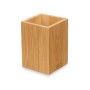 Toothbrush Holder Berilo Natural Bamboo Plastic 6,8 x 9,7 x 6,8 cm (24 Units)