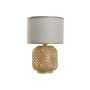 Lampe de bureau DKD Home Decor Marron Naturel Bambou 50 W 220 V 26 x 26 x 39 cm