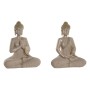 Decorative Figure Home ESPRIT Cream Golden Buddha Oriental 23 x 12 x 28 cm (2 Units)
