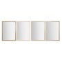 Wall mirror Home ESPRIT White Brown Beige Grey 66 x 2 x 92 cm (4 Units)