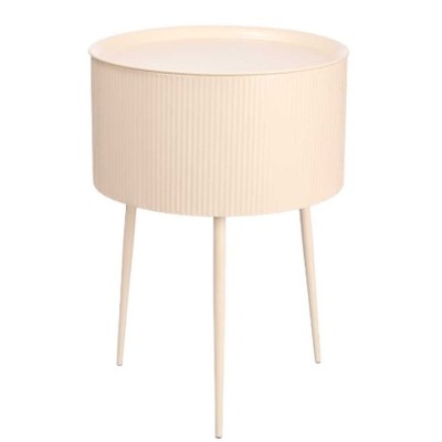 Side table Gift Decor Beige 40 x 40 x 57 cm