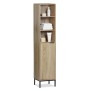 Etagère de salle de bains MobleKit Marron 30 x 30 x 160 cm Bois Métal