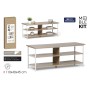 Meuble d'Appoint MobleKit Blanc Marron 110 x 40 x 45 cm Bois Métal