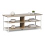 Meuble d'Appoint MobleKit Blanc Marron 110 x 40 x 45 cm Bois Métal