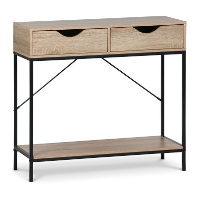 Meuble d'Appoint MobleKit Marron Noir 80 x 30 x 75 cm