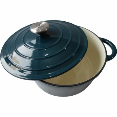 Casserole avec Couvercle Baumalu Bleu Vert Acier inoxydable Ø 24 cm