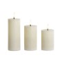 Bougie LED Home ESPRIT Beige 5,5 x 5,5 x 13,5 cm (AA)
