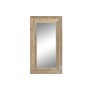Free standing mirror Home ESPRIT White Natural Teak 100 x 7 x 180 cm