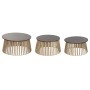 Set of 3 tables Home ESPRIT Brown 66 X 66 X 34 CM (3 Units)