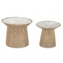 Jeu de 2 tables Home ESPRIT Marron Clair 55 x 55 x 46 cm