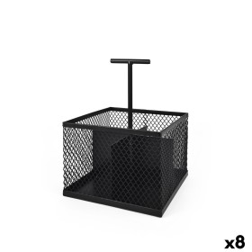 Multi-Purpose Organiser My Bar Black Metal 16 x 16 x 21,5 cm (8 Units)