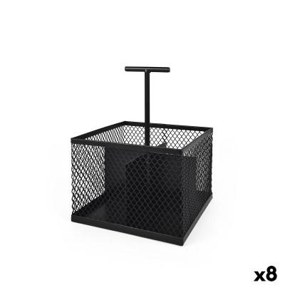 Organisateur polyvalent My Bar Noir Métal 16 x 16 x 21,5 cm (8 Unités)