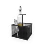 Organisateur polyvalent My Bar Noir Métal 16 x 16 x 21,5 cm (8 Unités)