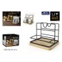 Multi-Purpose Organiser My Bar Brown Black Wood Metal 15 x 13 x 14 cm (12 Units)