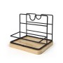 Organisateur polyvalent My Bar Marron Noir Bois Métal 15 x 13 x 14 cm (12 Unités)