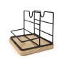 Organisateur polyvalent My Bar Marron Noir Bois Métal 15 x 13 x 14 cm (12 Unités)