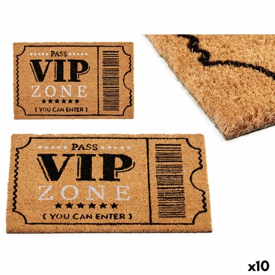 Doormat Gift Decor VIP Printed PVC 100 % PVC Coconut Fibre 40 x 2 x 60 cm 60 x 2 x 40 cm (10 Units)