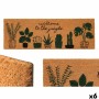 Doormat Gift Decor Jungle Natural PVC Coconut Fibre 120 x 1 x 40 cm 40 x 10 x 120 cm (6 Units)