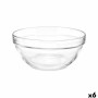 Mixing Bowl Vivalto Transparent Glass 14 x 6,5 x 14 cm 6 Units