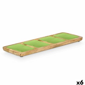 Plateau avec Compartiments Gift Decor Vert 46 x 3 x 17 cm (6 Unités)