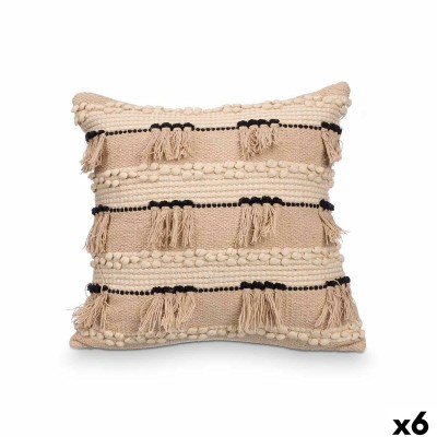 Coussin Gift Decor Noir Naturel 45 x 15 x 45 cm (6 Unités)