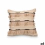 Cushion Gift Decor Black Natural 45 x 15 x 45 cm (6 Units)