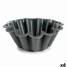 Baking Mould Kinvara Light grey Dark grey Silicone 1,5 L 24,5 x 10 x 24,5 cm (6 Units)