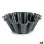 Moule à pâtisserie Kinvara Gris clair Gris foncé Silicone 1,5 L 24,5 x 10 x 24,5 cm (6 Unités)