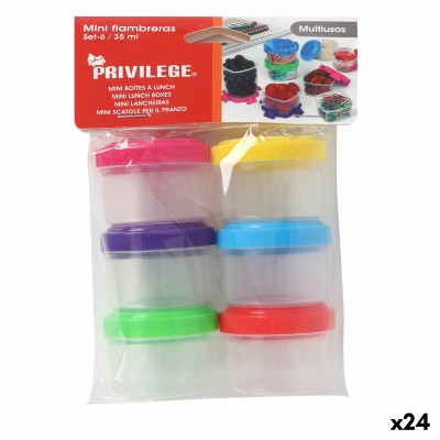 Ensemble de Boîtes à Lunch Privilege 35 ml Ø 4,5 x 3 cm 6 Pièces (24 Unités)