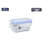 Lunch box Inde Quttin Rectangular 120 ml 11 x 8 x 5,1 cm (24 Units)