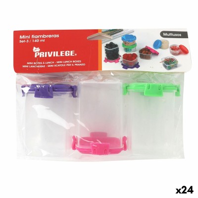 Ensemble de Boîtes à Lunch Privilege 140 ml 6,8 x 5 x 5 cm 3 Pièces (24 Unités)
