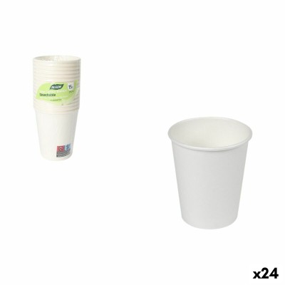 Set de Verres Inde Blanc 250 ml 15 Pièces (24 Unités)