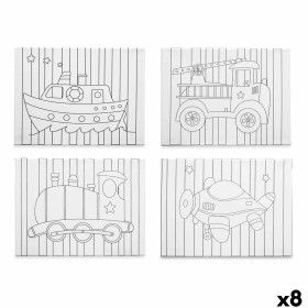 Toile Pincello Bois Tissu 8 Unités