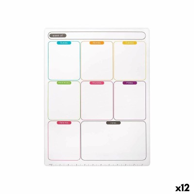 Aimants Pincello Blanc 33,5 x 48 x 0,5 cm Frigo A3 (12 Unités)