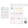 Aimants Pincello Blanc 33,5 x 48 x 0,5 cm Frigo A3 (12 Unités)
