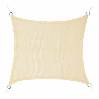 Shade Sail Faura Beige 3,6 x 3,6 m Squared