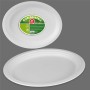 Plate set Best Products Green Sugar Cane ø 32 cm Biodegradable Disposable 25 Units